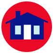 Icon of a house with windows
